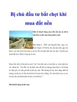 Bị chủ đầu tư bắt chẹt khi mua đất nền doc