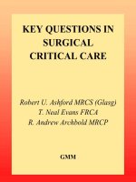 key questions in surgical critical care