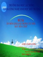 BÀI THUYẾT TRÌNH MÔN ĂN MÒN KIM LOẠI ĐỀ TÀI ĂN MÒN KIM LOẠI TRONG NHÀ MÁY HÓA CHẤT