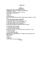 các giải pháp nâng cao hiệu quả hoạt động tiêu thụ sản phẩm