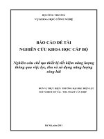 Đề tài : Nghiên cứu chế tạo thiết bị tiết kiệm năng lượng, thông qua việc thu và sử dụng năng lượng của sóng hài