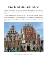 Điểm du lịch giá rẻ trên thế giới doc