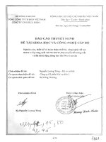 Nghiên cứu, thiết kế và hoàn thiện thiết bị, công nghệ chế tạo balát 2 cấp công suất 150w 100w, bộ chuyển đổi công suất và bộ khởi động dùng cho đèn natri cao áp