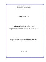 phát triển hàng hóa trên thị trường chứng khoán việt nam