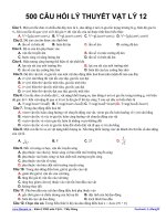 500 CÂU HỎI LÝ THUYẾT VẬT LÝ 12 pdf