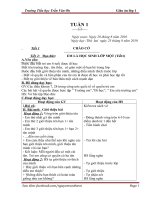 Giáo án cả năm cho lớp 1 chi tiết nhất