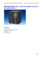 Tài liệu hướng dẫn biến tần Micro master440