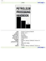 petroleum processing handbook