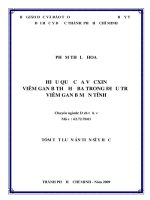 Hiệu quả của vắcxin viêm gan B thế hệ ba trong điều trị viêm gan B mạn tính