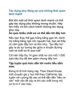 Tác dụng phụ đáng sợ của những thói quen lành mạnh