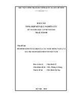 Mô hình kinh tế   xã hội của các nước đông nam á và giá trị tham khảo đổi với việt nam