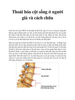 Thoái hóa cột sống ở người già và cách chữa pot