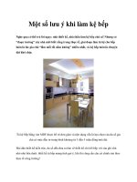 Một số lưu ý khi làm kệ bếp doc