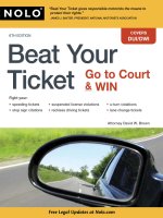 beat your ticket, go to court and win 6th (2010)