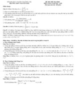 ĐÁP ÁN VÀ ĐỀ THI THỬ ĐẠI HỌC - TRƯỜNG THPT NGUYỄN HUỆ - ĐẮK LẮK - ĐỀ SỐ 161 docx
