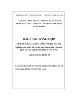 Nghiên cứu, thiết kế và chế tạo robot hàn tự hành phục vụ cho ngành đóng tàu ở việt nam