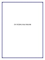 ẤN TƯỢNG MAI THANH ppt