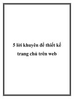 5 lời khuyên để thiết kế trang chủ trên web pptx