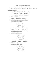 NHẬP MÔN LOGIC HÌNH THỨC doc