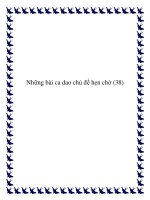 Tổng hợp những bài ca dao chủ đề hẹn chờ ppt