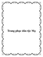 Trang phục dân tộc Mạ pptx