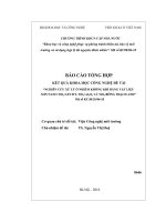 Nghiên cứu xử lý ô nhiễm không khí bằng vật liệu sơn nano Tio2   Apatie, Fio2  Al2o3 và Tio2 bông thạch anh