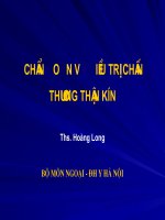 CHẨN ĐOÁN VÀ ĐIỀU TRỊ CHẤN THƯƠNG THẬN pot