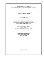 Giải pháp nâng cao chất lượng chăm sóc giáo dục trẻ đường phố trong điều kiện hiện nay