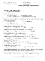 ĐỀ KIỂM TRA TOÁN 6 CHƯƠNG i