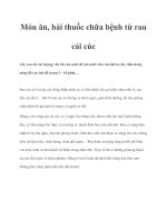 Món ăn, bài thuốc chữa bệnh từ rau cải cúc pot