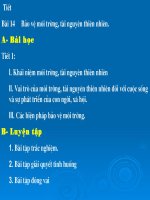 Bảo vệ tài nguyên thiên nhiên