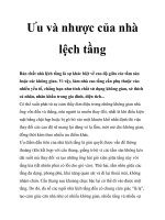 Ưu và nhược của nhà lệch tầng doc