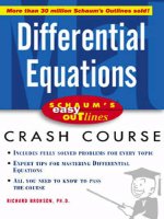 Differential equations