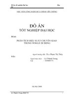 đồ án : PHÂN TÍCH HIỆU SUẤT CHUYỂN GIAO  TRONG WIMAX DI ĐỘNG