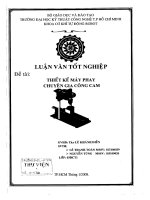 Thiết kế máy phay chuyên gia công CAM