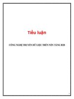 tiểu luận công nghệ truyền dữ liệu trên nền tảng b2b