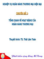 tổng quan về hoạt động của ngân hàng thương mại