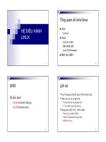 Giáo an Bài giảng: Công nghệ thông tin về Linux hệ điều hành giành cho người lập trình