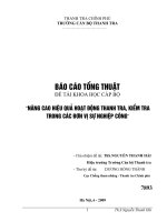 Nâng cao hiệu quả hoạt động thanh tra kiểm tra trong các đơn vị sự nghiệp công