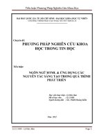 tiểu luận ngôn ngữ html & ứng dụng các nguyên tắc sáng tạo trong quá trình phát triển