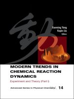 modern trends in chemical reaction dynamics experiment and theory