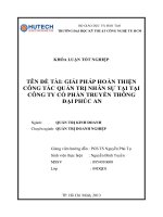 giải pháp hoàn thiện công tác quản trị nhân sự tại công ty cổ phần truyền thông đại phúc an