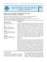 PHÂN LẬP, TUYỂN CHỌN VÀ ĐỊNH DANH NẤM MEN TRONG LÊN MEN RƯỢU VANG KHÓM doc