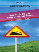 Xác định trị giá tính thuế hải quan các hiệp định và nguyên tắc WTO docx