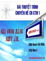 Gia công bằng siêu âm