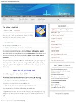 cú pháp của css _ học thiết kế web theo chuẩn.