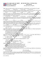 ĐỀ THI THỬ SỐ 04 – NĂM 2012-2013 Môn: Hóa học potx