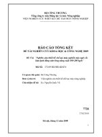 Nghiên cứu, thiết kế, chế tạo máy nghiền mịn ngũ cốc làm lạnh bằng phương pháp nitơ lỏng năng suất 100 200kg giờ