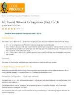 ai _ neural network for beginners (part 2 of 3) - codeproject