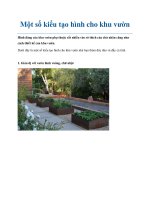 Một số kiểu tạo hình cho khu vườn pot